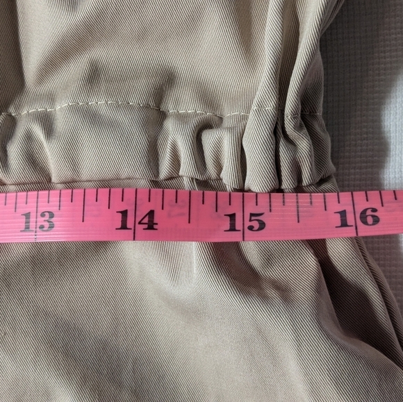 NWT ZARA Gabardine Jumpsuit Trench Camel Sand Beige Size Small - Picture 12 of 16